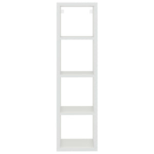 Ράφι Κύβος Τοίχου Λευκό 37 x 29,5 x 134,5 εκ. από MDF