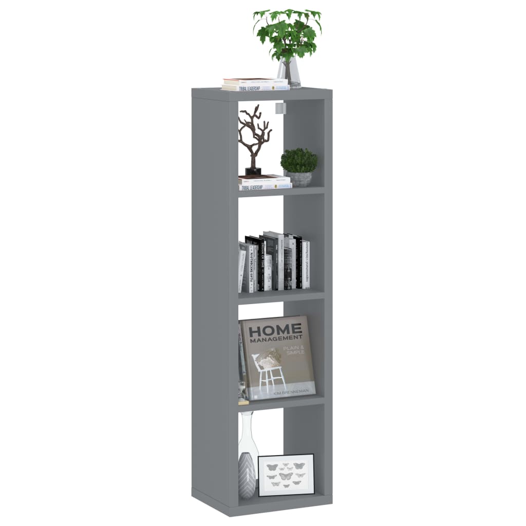 Ράφι Κύβος Τοίχου Γκρι 37 x 29,5 x 134,5 εκ. MDF
