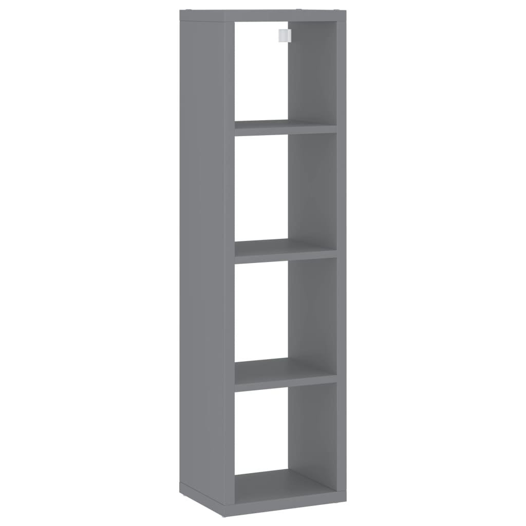 Ράφι Κύβος Τοίχου Γκρι 37 x 29,5 x 134,5 εκ. MDF