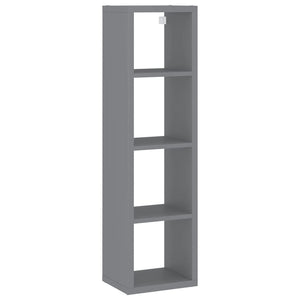 Ράφι Κύβος Τοίχου Γκρι 37 x 29,5 x 134,5 εκ. MDF
