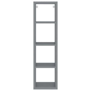 Ράφι Κύβος Τοίχου Γκρι 37 x 29,5 x 134,5 εκ. MDF