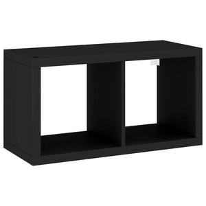 Ράφι Κύβος Τοίχου Μαύρο 69,5 x 29,5 x 37 εκ. από MDF