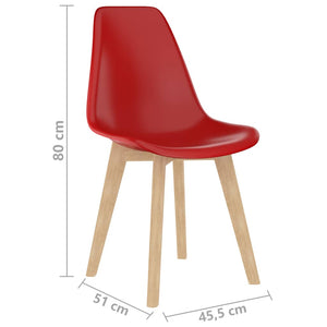 Σετ Τραπεζαρίας 5 Τεμαχίων Κόκκινο