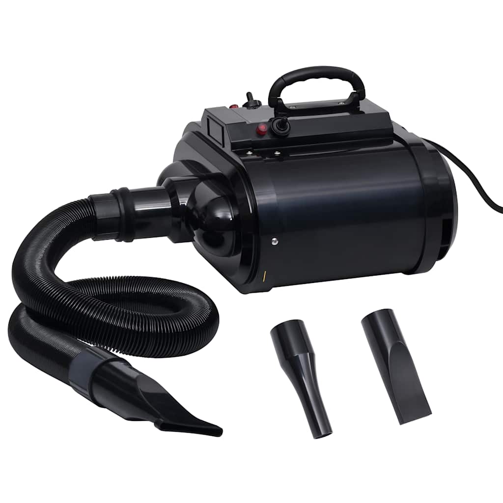 Στεγνωτήρας Κατοικίδιων Διπλό Μοτέρ Μαύρο Πλαστικό/Ατσάλι +Βάση
