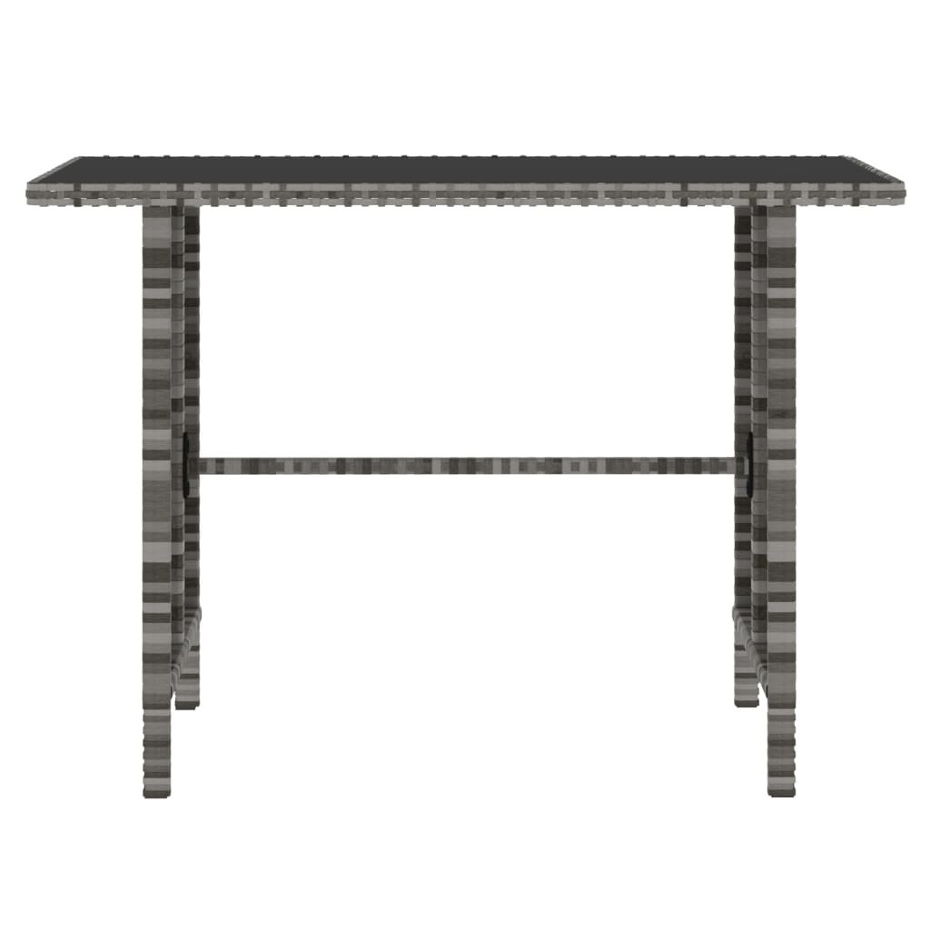 Σετ Τραπεζαρίας Κήπου 4 τεμ. Γκρι Συνθετικό Ρατάν με Μαξιλάρια