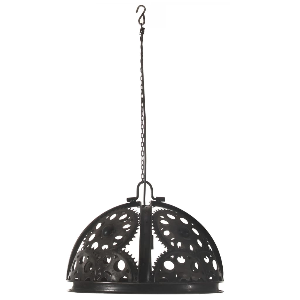 Φωτιστικό Οροφής Βιομηχ. Στιλ με Σχ. Τροχού Αλυσίδας 45 εκ. E27