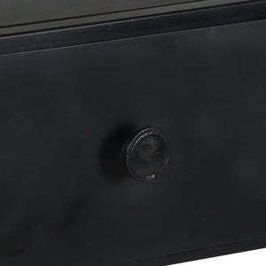 Βιβλιοθήκη 80x35x180 εκ. από Ακατέργαστο Ξύλο Μάνγκο & Σίδηρο