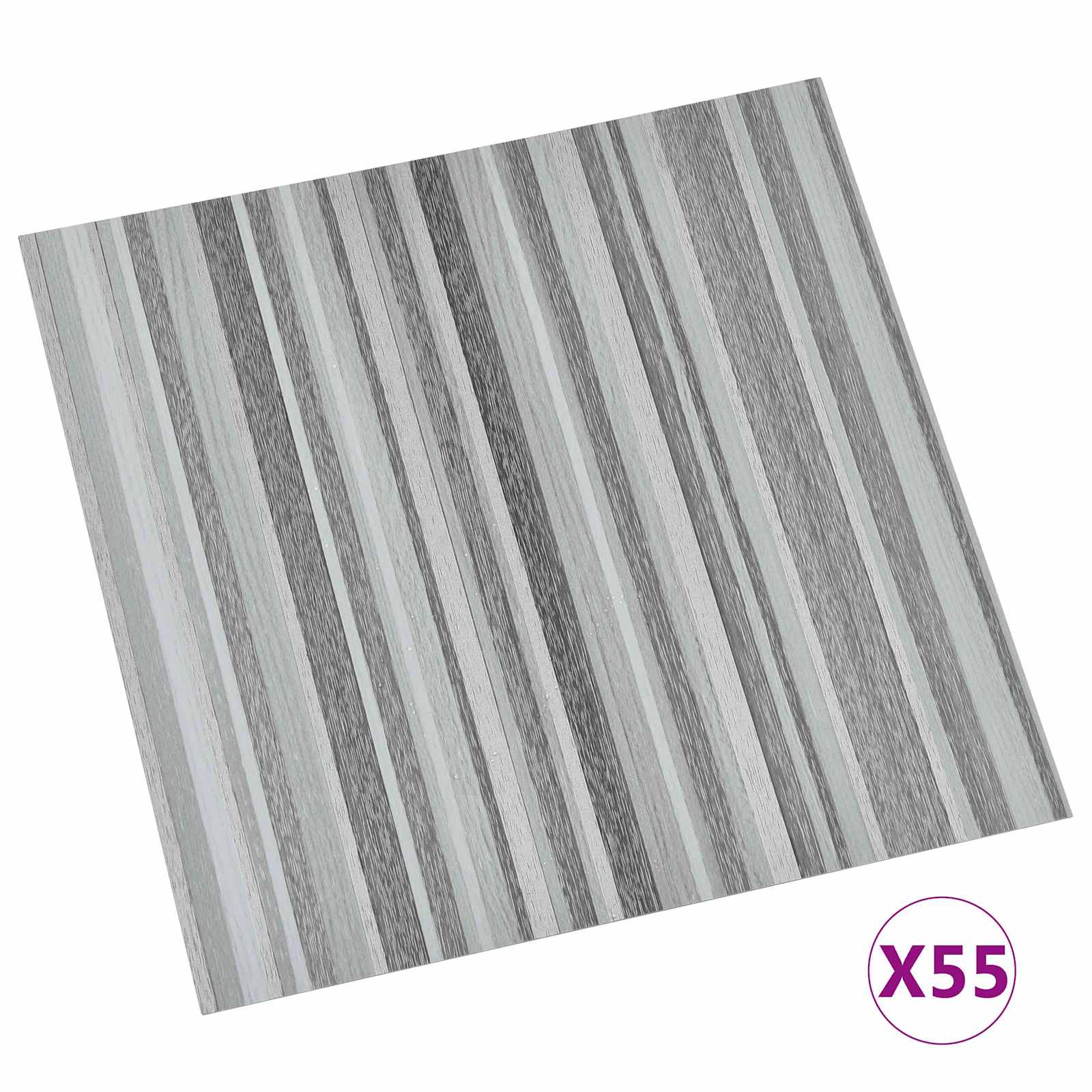 Πλάκες Δαπέδου 55 pcs Ανοιχτό γκρι 5,11 τ.μ. PVC - Pakobazaar