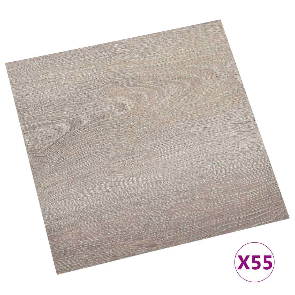 Δάπεδο Αυτοκόλλητο Taupe 55 τεμ. 5,11 μ² από PVC