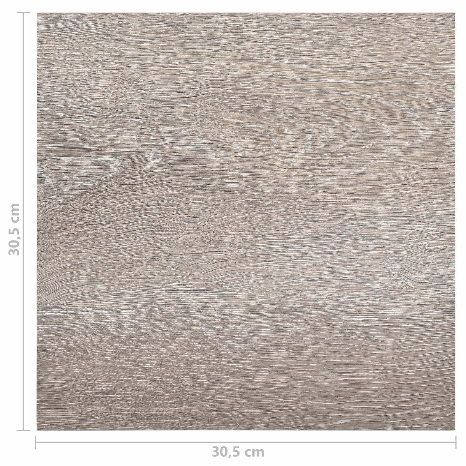 Πλάκες Δαπέδου 55 pcs Taupe 5,11 τ.μ. PVC - Pakobazaar