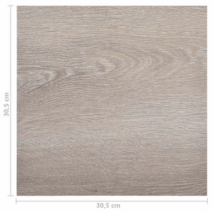 Πλάκες Δαπέδου 55 pcs Taupe 5,11 τ.μ. PVC - Pakobazaar