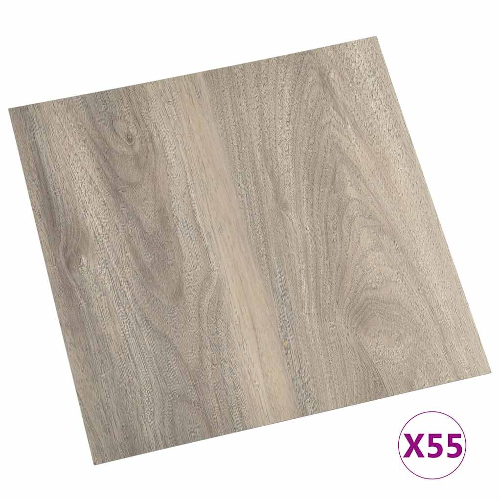 Δάπεδο Αυτοκόλλητο Taupe 55 τεμ. 5,11 μ² από PVC