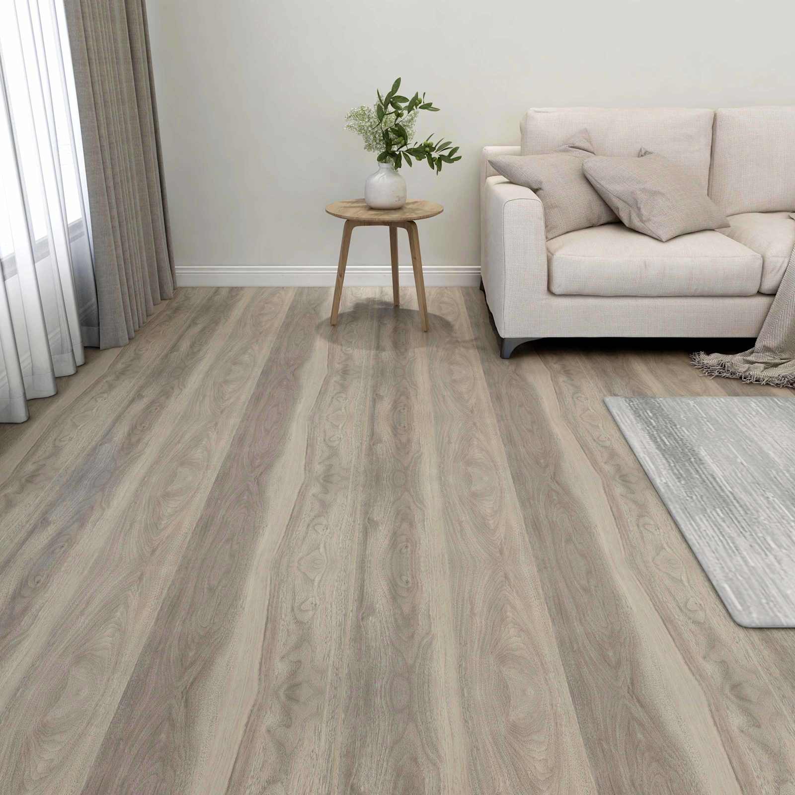 Πλάκες Δαπέδου 55 pcs Taupe 5,11 m² PVC - Pakobazaar