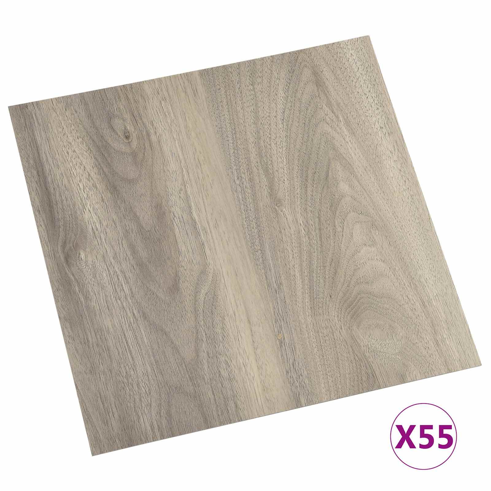 Πλάκες Δαπέδου 55 pcs Taupe 5,11 m² PVC - Pakobazaar