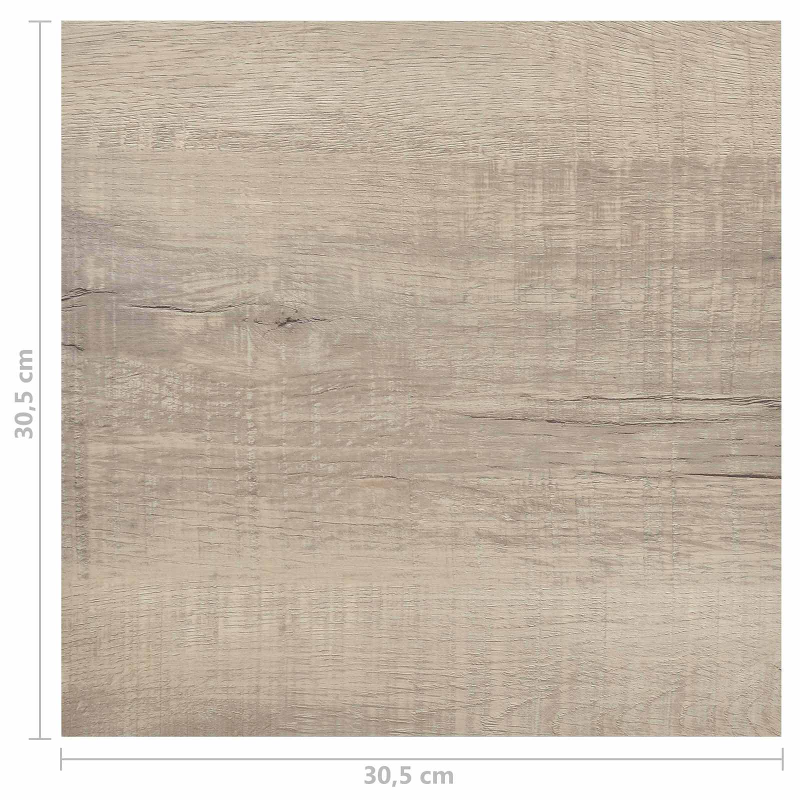 Πλάκες Δαπέδου 55 pcs Taupe 5,11 τ.μ. PVC - Pakobazaar