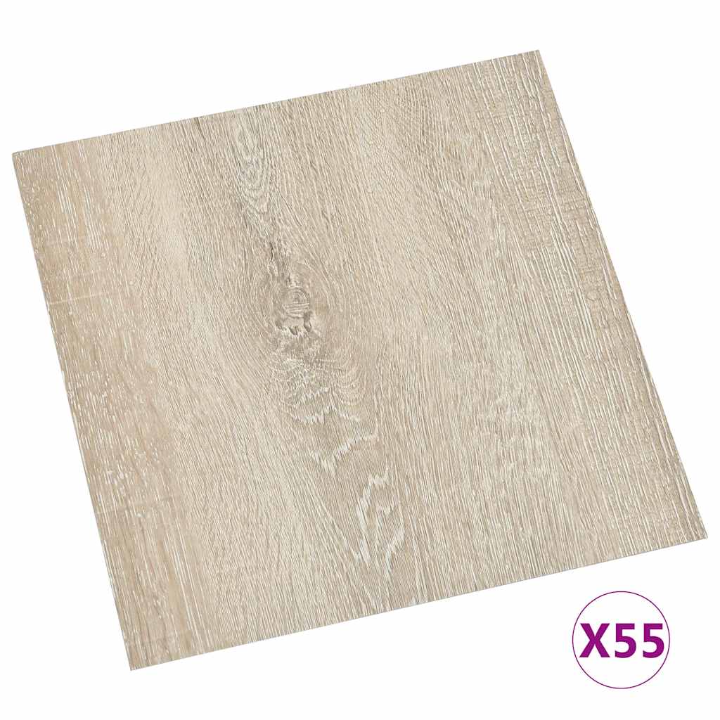 Δάπεδο Αυτοκόλλητο Μπεζ 55 τεμ. 5,11 μ² από PVC