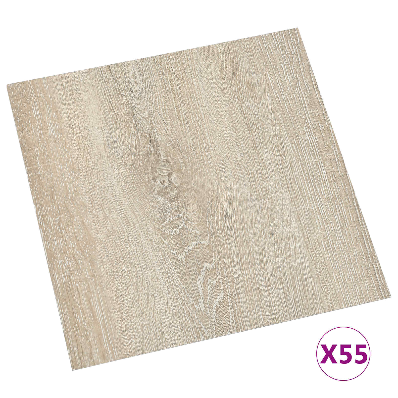 Πλάκες Δαπέδου 55 pcs Μπεζ 5,11 τ.μ. PVC - Pakobazaar