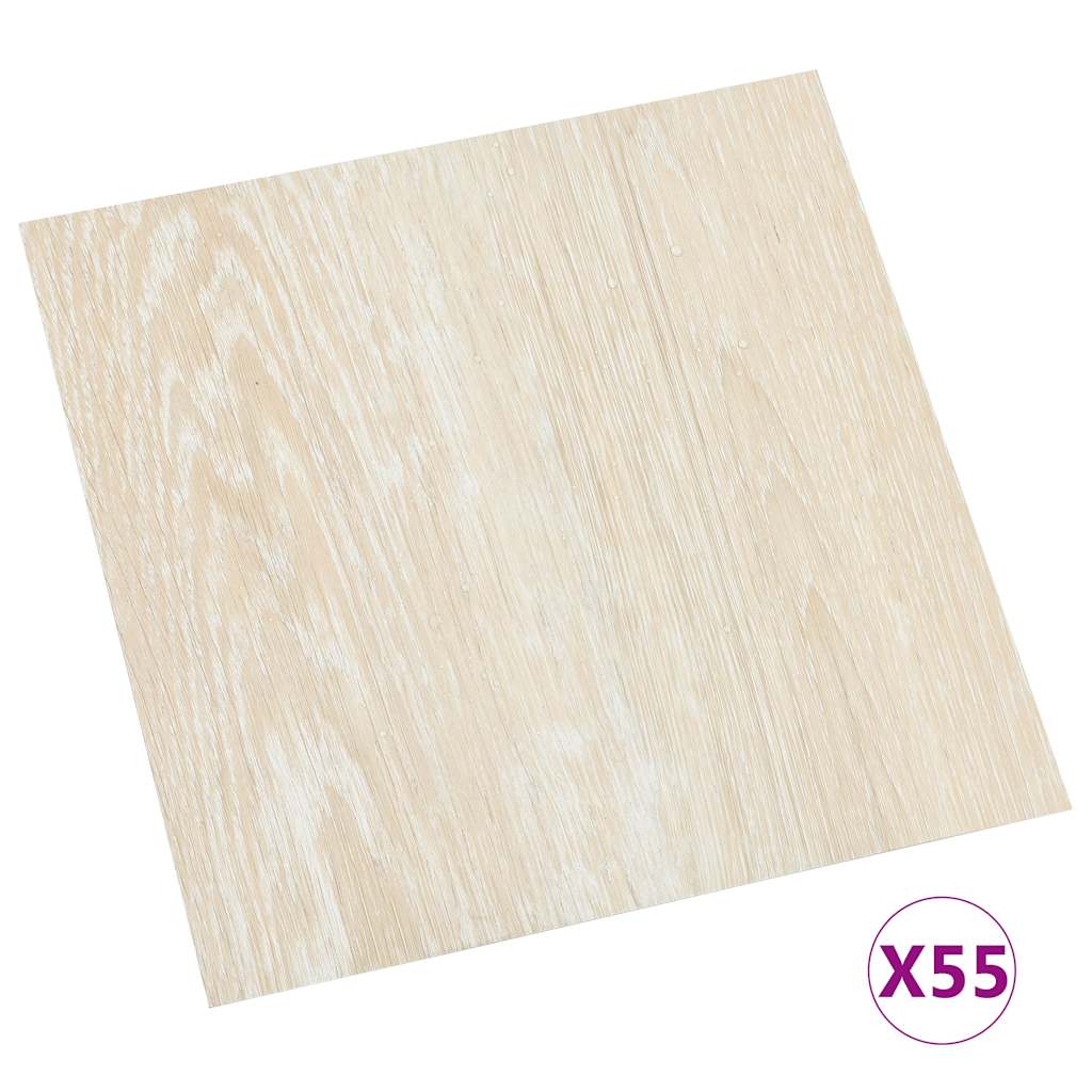 Δάπεδο Αυτοκόλλητο Μπεζ 55 τεμ. 5,11 μ² από PVC