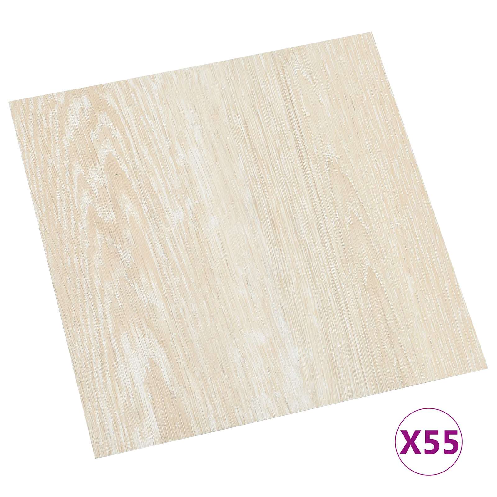 Πλάκες Δαπέδου 55 pcs Μπεζ 5,11 τ.μ. PVC - Pakobazaar