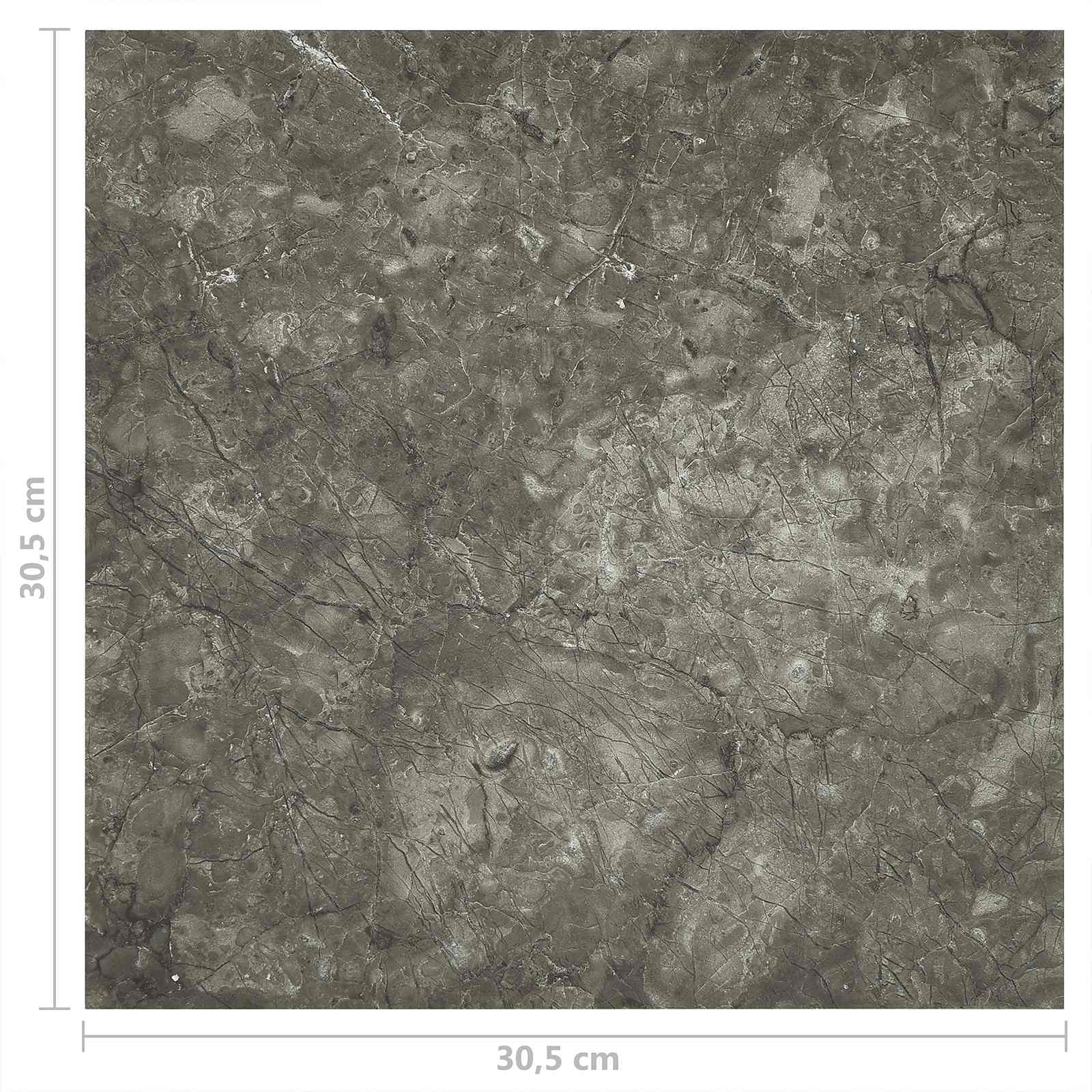 Πλάκες Δαπέδου 55 pcs Γκρι 5,11 τ.μ. PVC - Pakobazaar