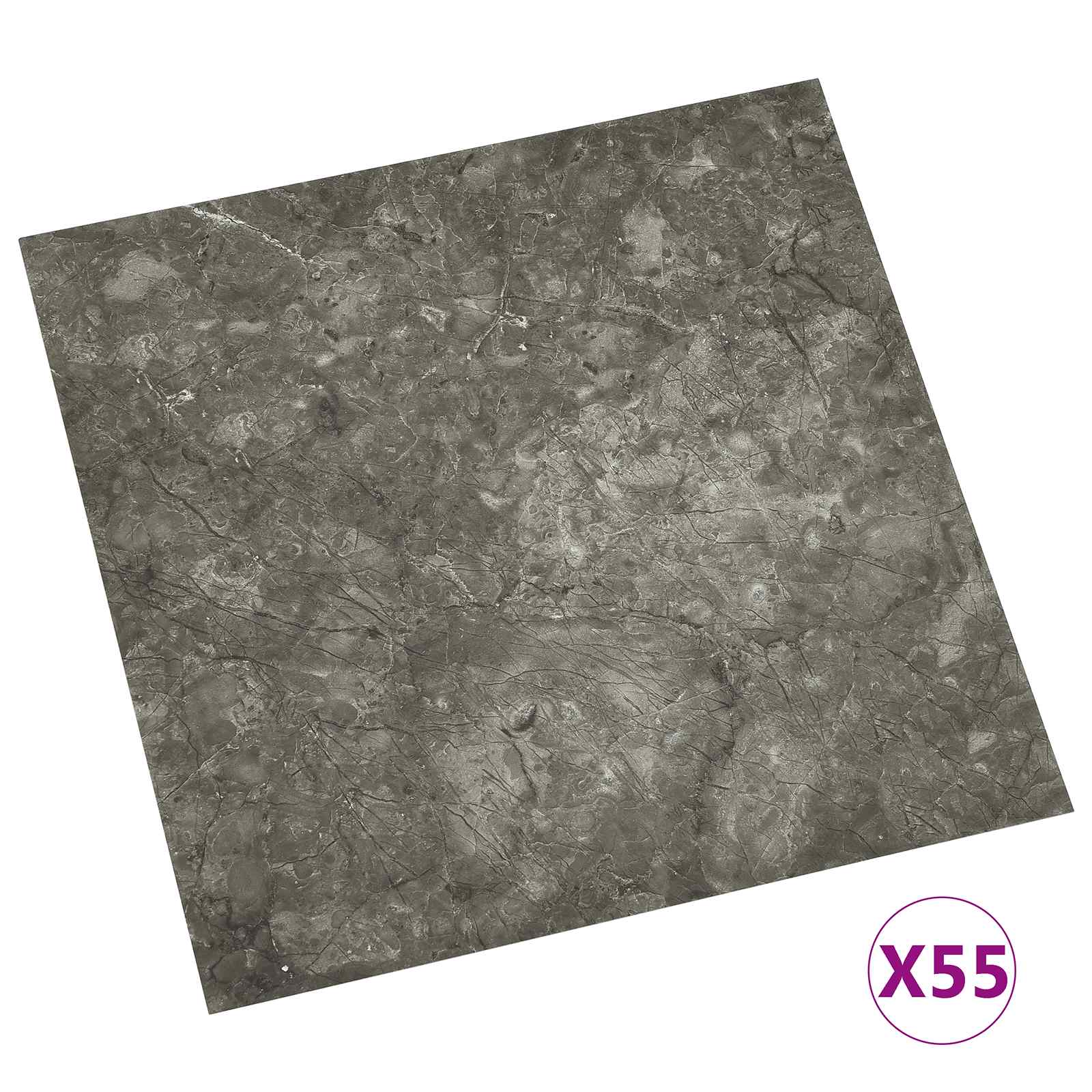 Πλάκες Δαπέδου 55 pcs Γκρι 5,11 τ.μ. PVC - Pakobazaar