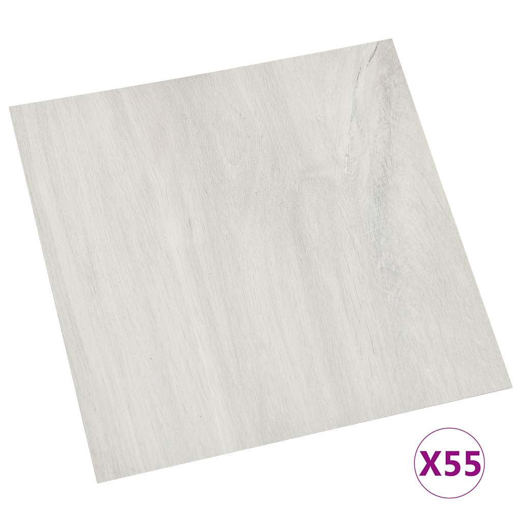 Δάπεδο Αυτοκόλλητο Κρεμ 55 τεμ. 5,11 μ² από PVC