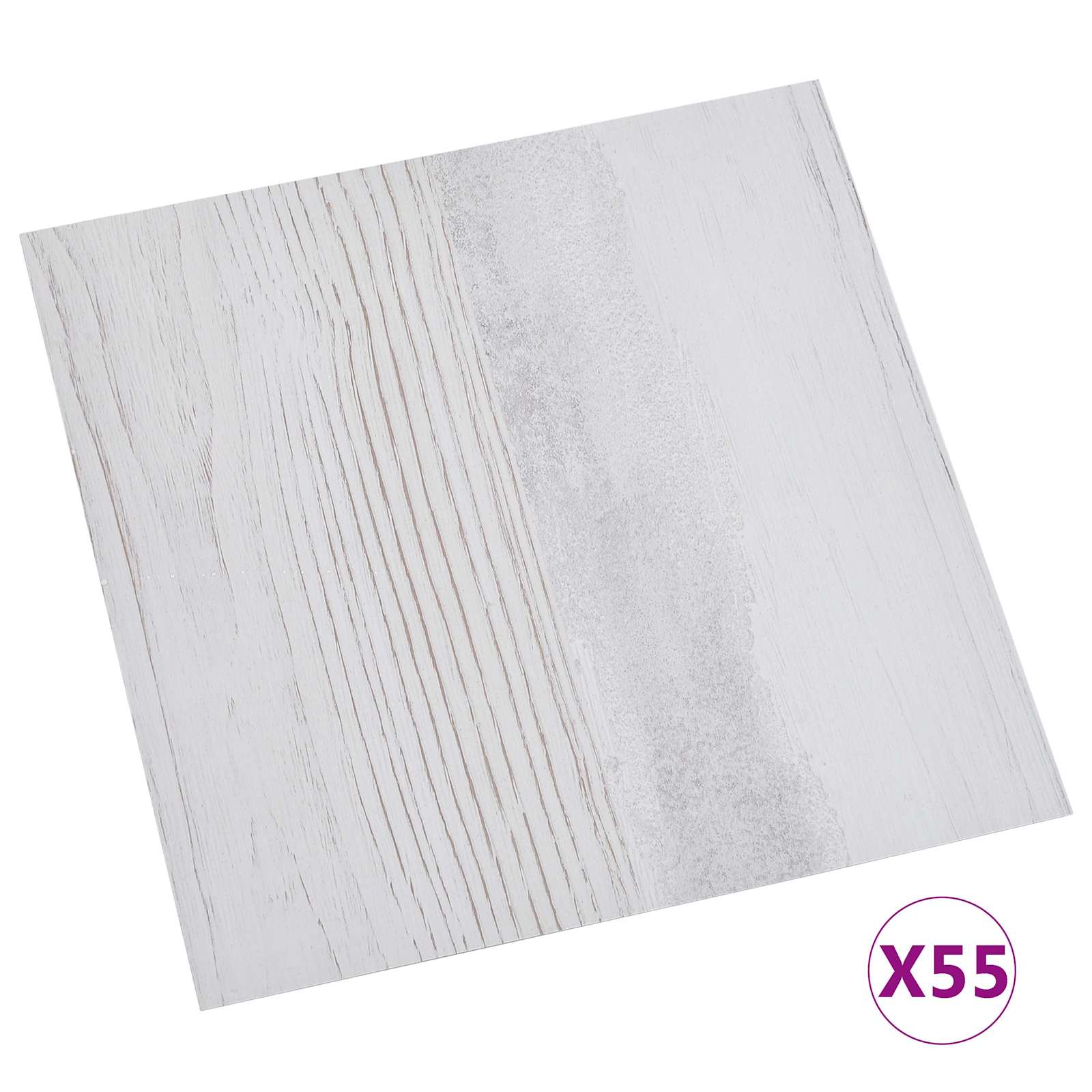 Πλάκες Δαπέδου 55 pcs Ανοιχτό γκρι 5,11 τ.μ. PVC - Pakobazaar