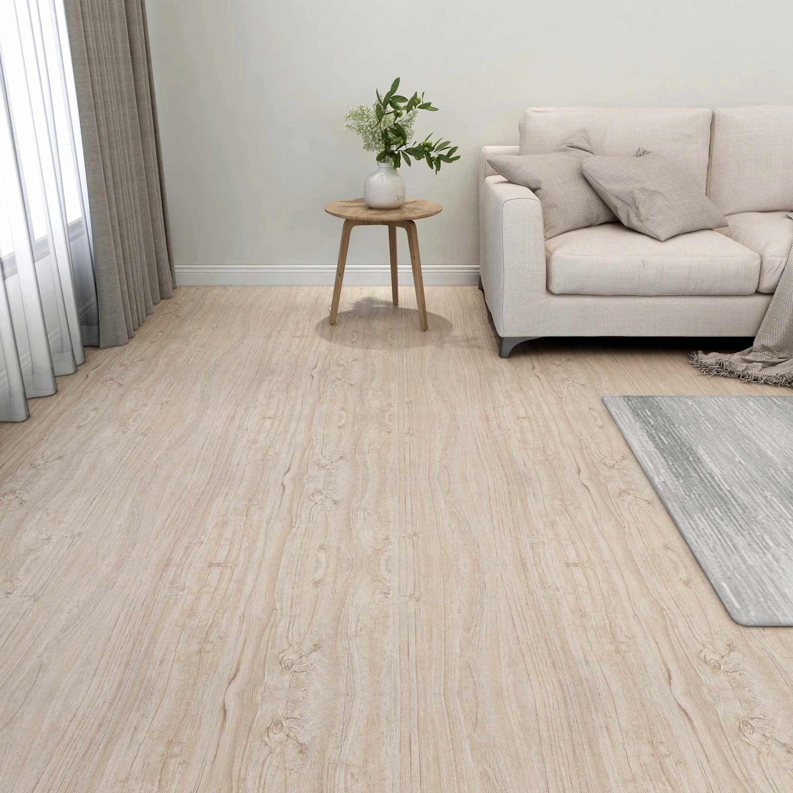 Πλάκες Δαπέδου 55 pcs Ανοιχτό καφέ 5,11 m² PVC - Pakobazaar