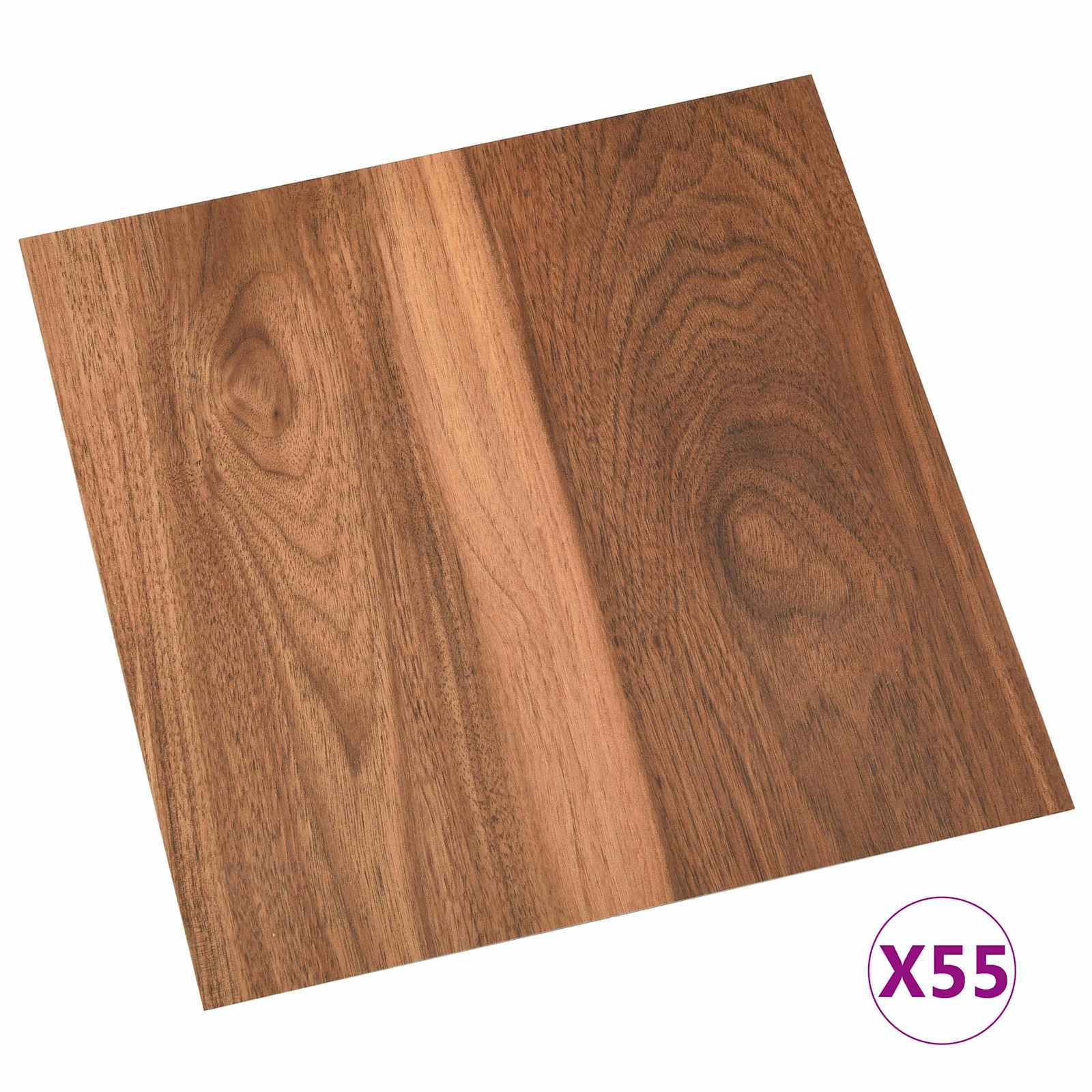 Πλάκες Δαπέδου 55 pcs Καφέ 5,11 m² PVC - Pakobazaar