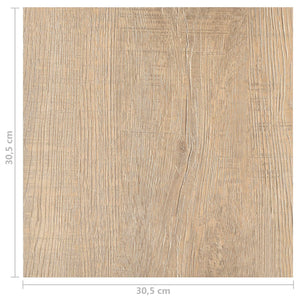 Πλάκες Δαπέδου 55 pcs Καφέ 5,11 τ.μ. PVC - Pakobazaar