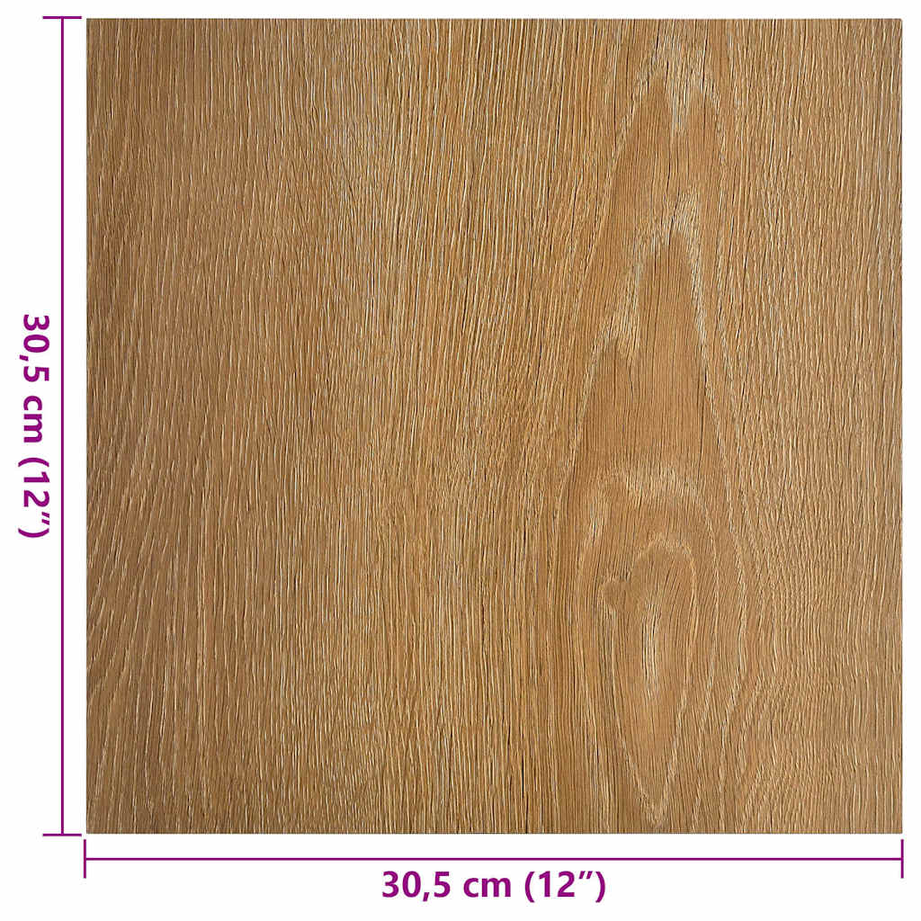 Δάπεδο Αυτοκόλλητο Καφέ 55 τεμ. 5,11 μ² από PVC - Pakobazaar