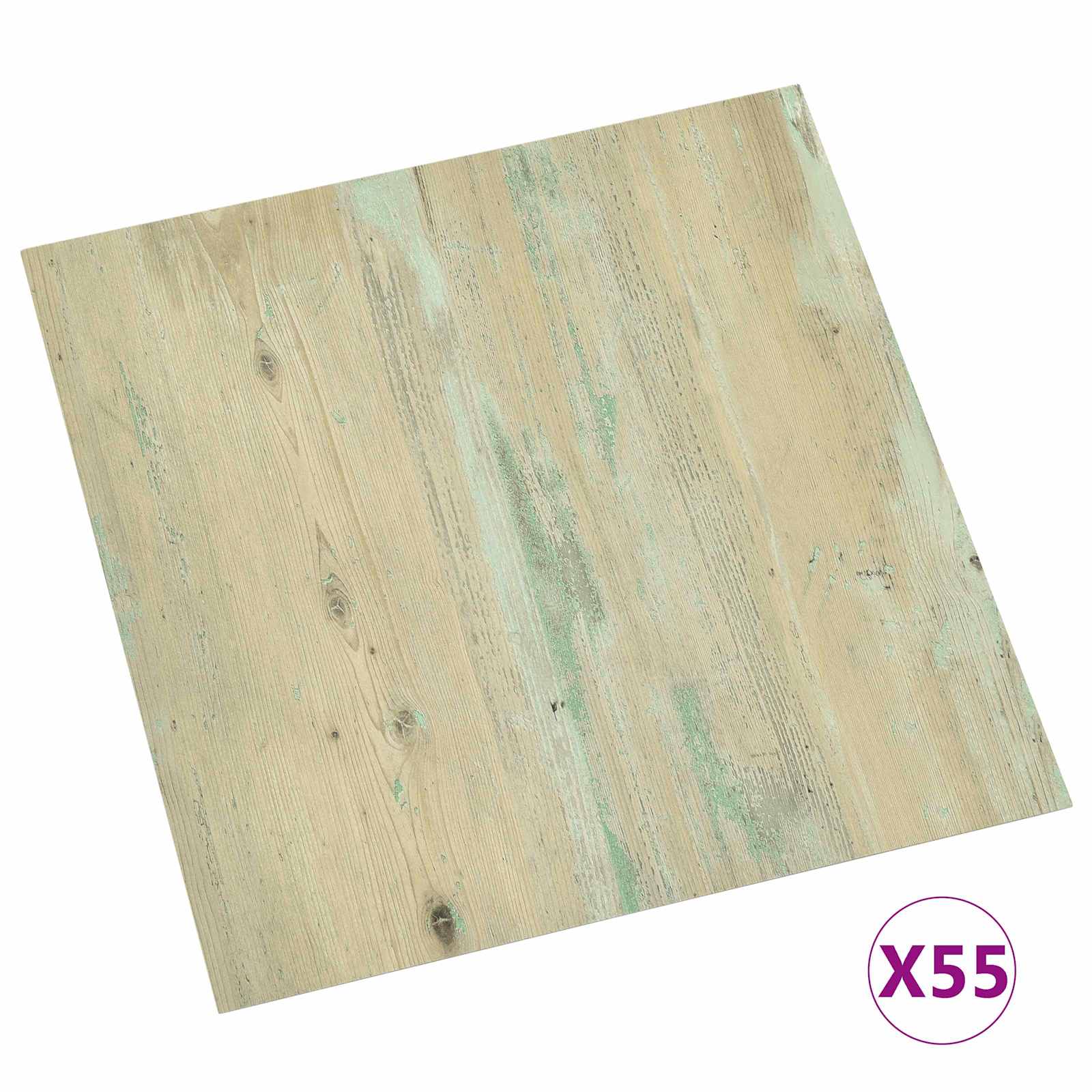 Πλάκες Δαπέδου 55 pcs Ανοιχτό καφέ 5,11 τ.μ. PVC - Pakobazaar