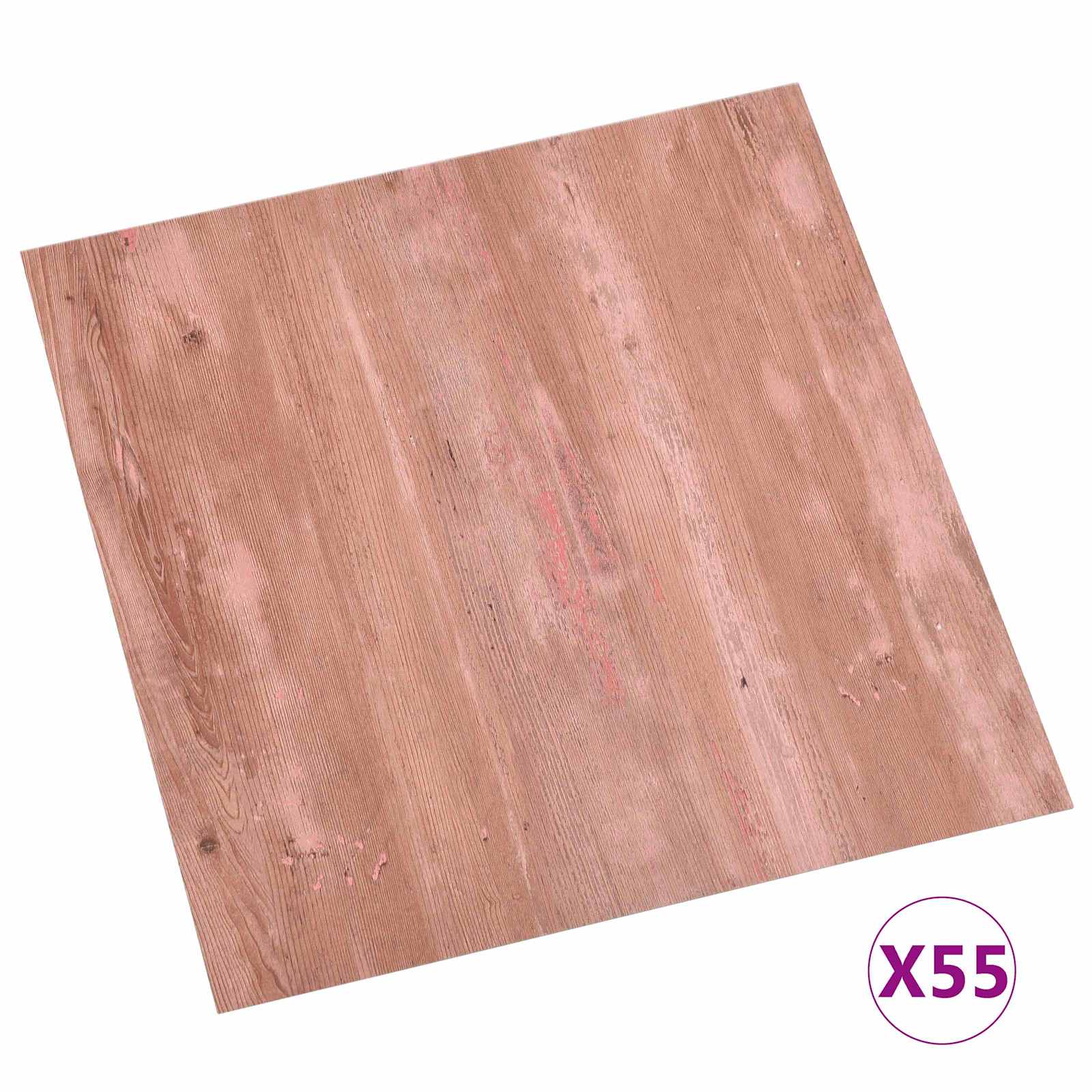Πλάκες Δαπέδου 55 pcs Κόκκινο 5,11 m² PVC - Pakobazaar