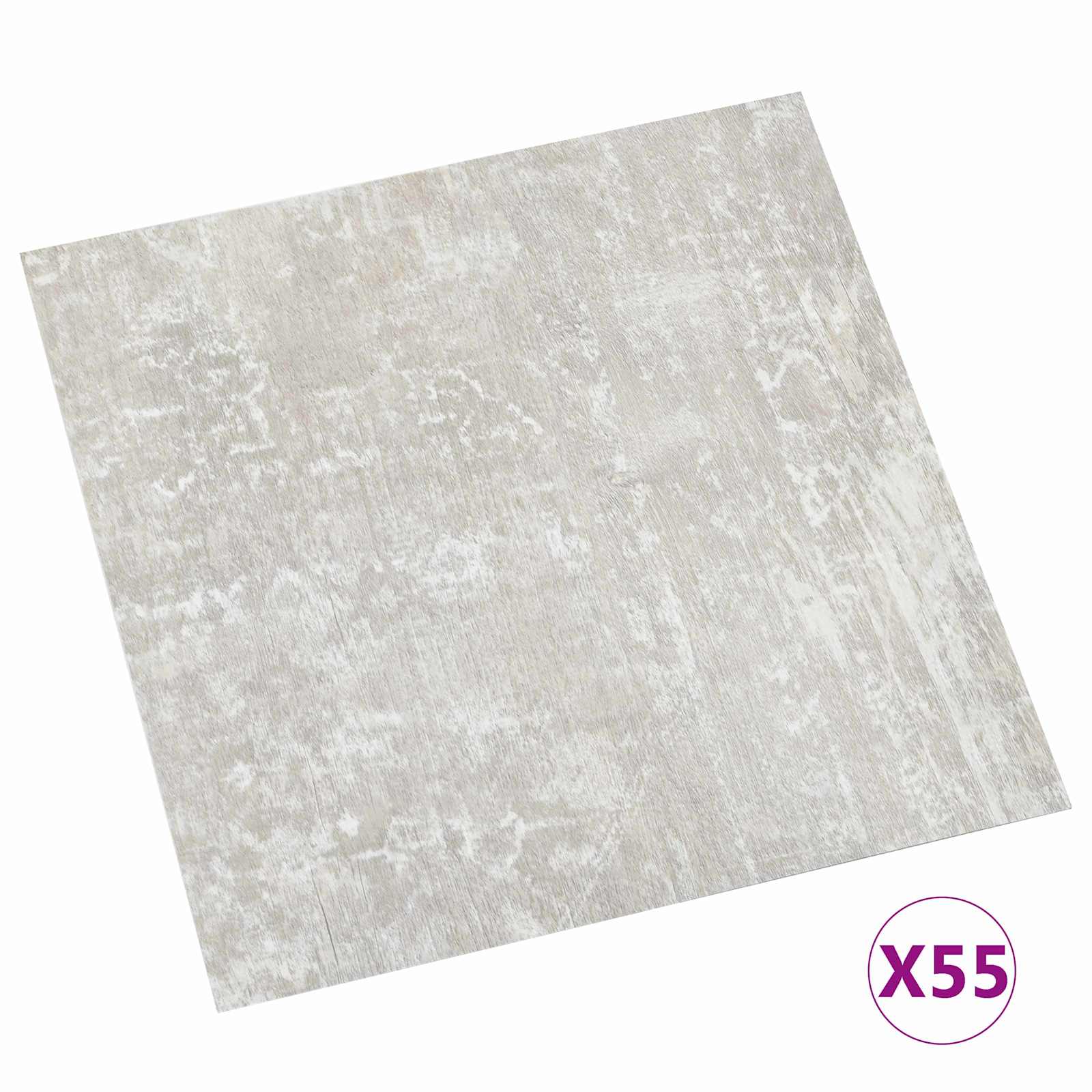 Πλάκες Δαπέδου 55 pcs Ανοιχτό γκρι 5,11 τ.μ. PVC - Pakobazaar