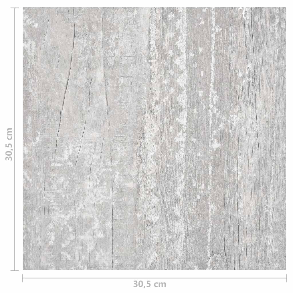Δάπεδο Αυτοκόλλητο Γκρι 55 τεμ. 5,11 μ² από PVC - Pakobazaar