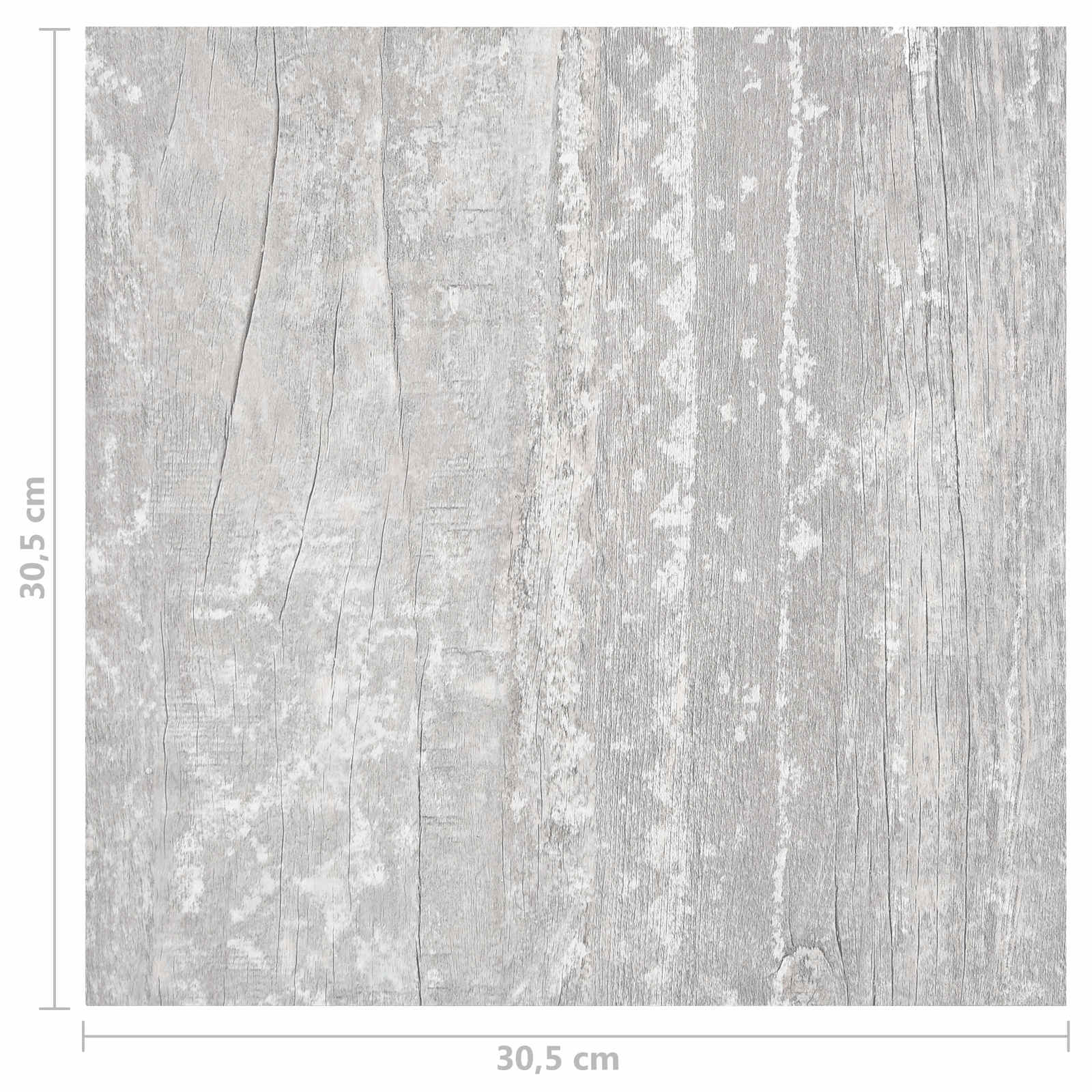 Πλάκες Δαπέδου 55 pcs Γκρι 5,11 τ.μ. PVC - Pakobazaar