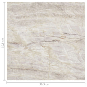 Πλάκες Δαπέδου 55 pcs Μπεζ 5,11 τ.μ. PVC - Pakobazaar