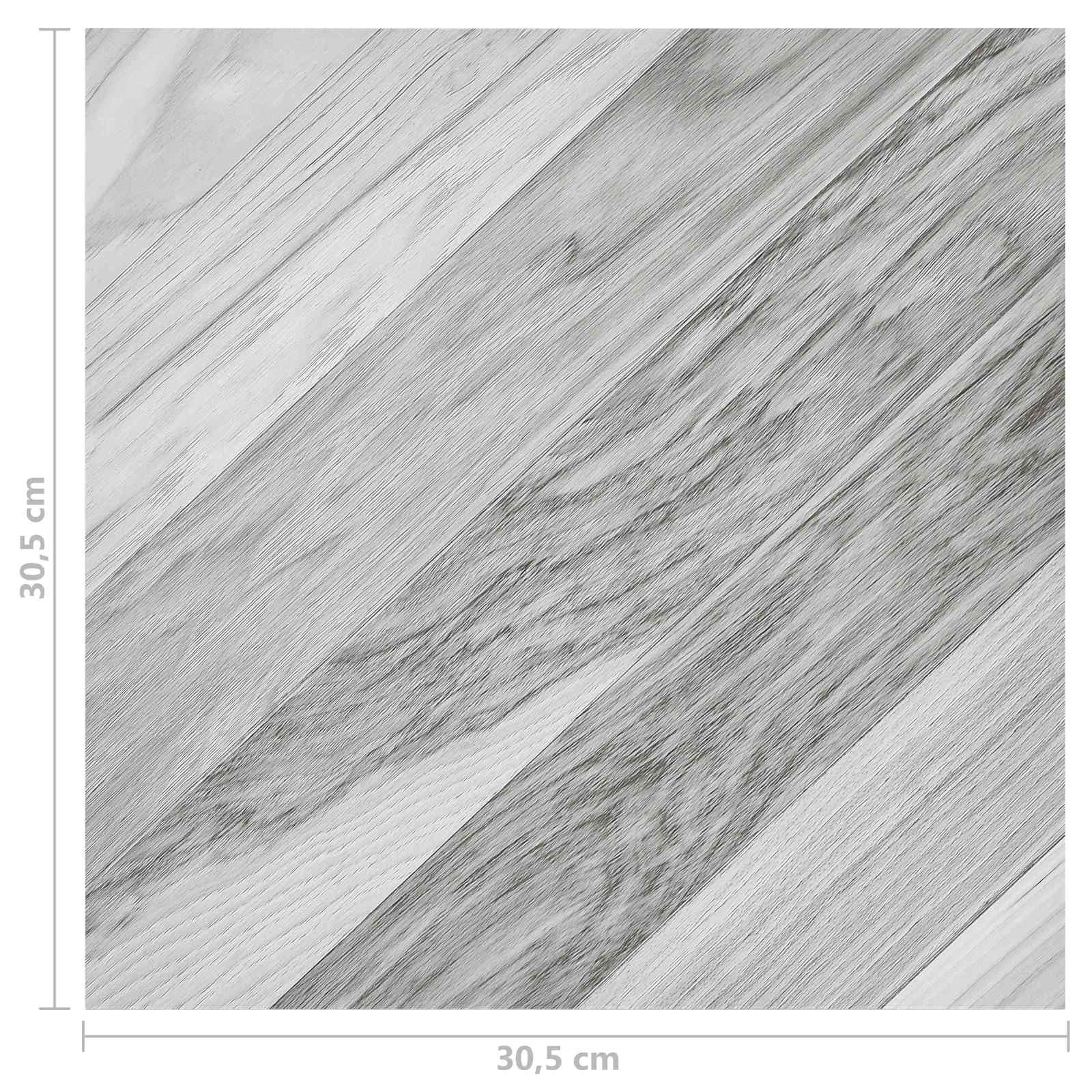 Πλάκες Δαπέδου 55 pcs Γκρι 5,11 τ.μ. PVC - Pakobazaar