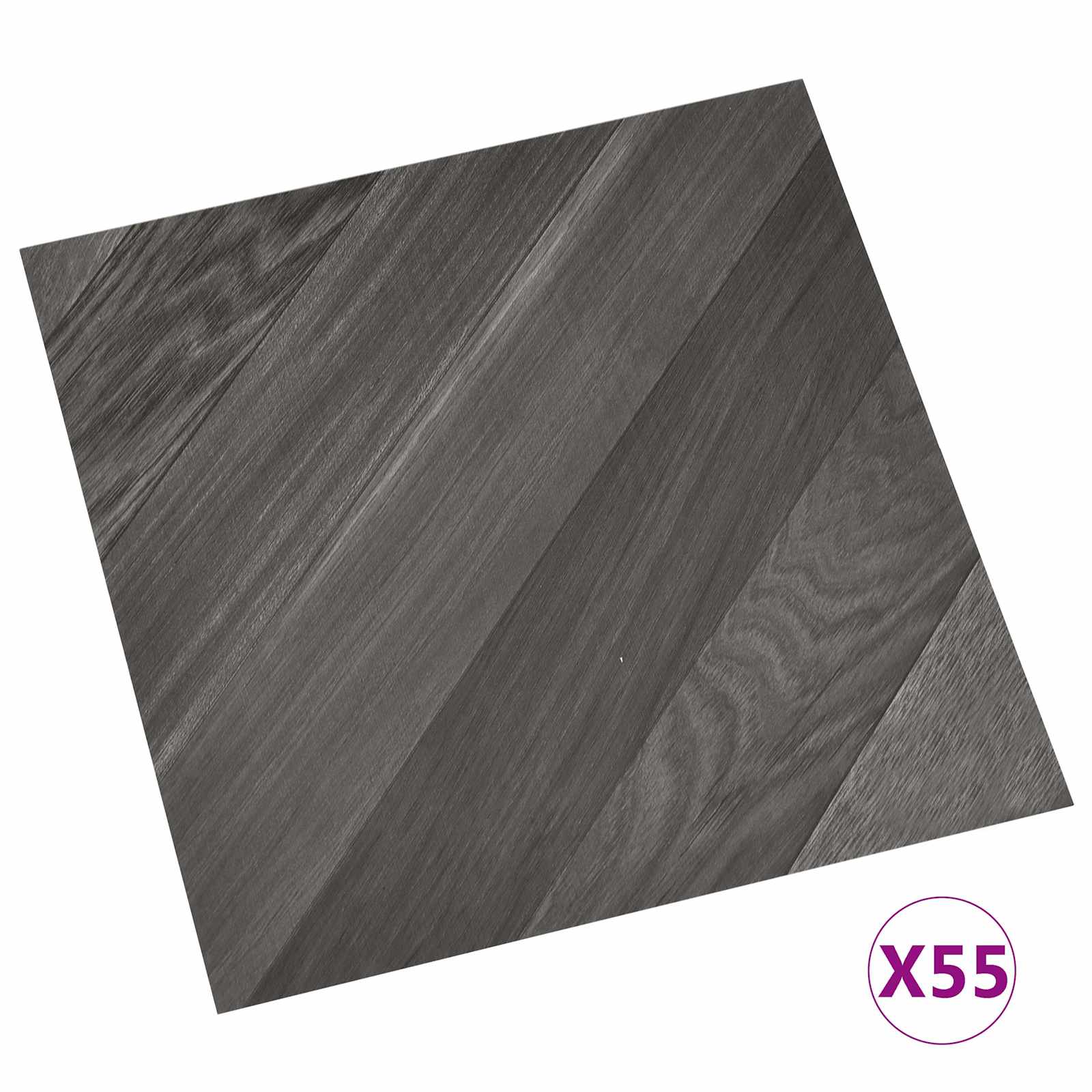 Πλάκες Δαπέδου 55 pcs Γκρι 5,11 τ.μ. PVC - Pakobazaar