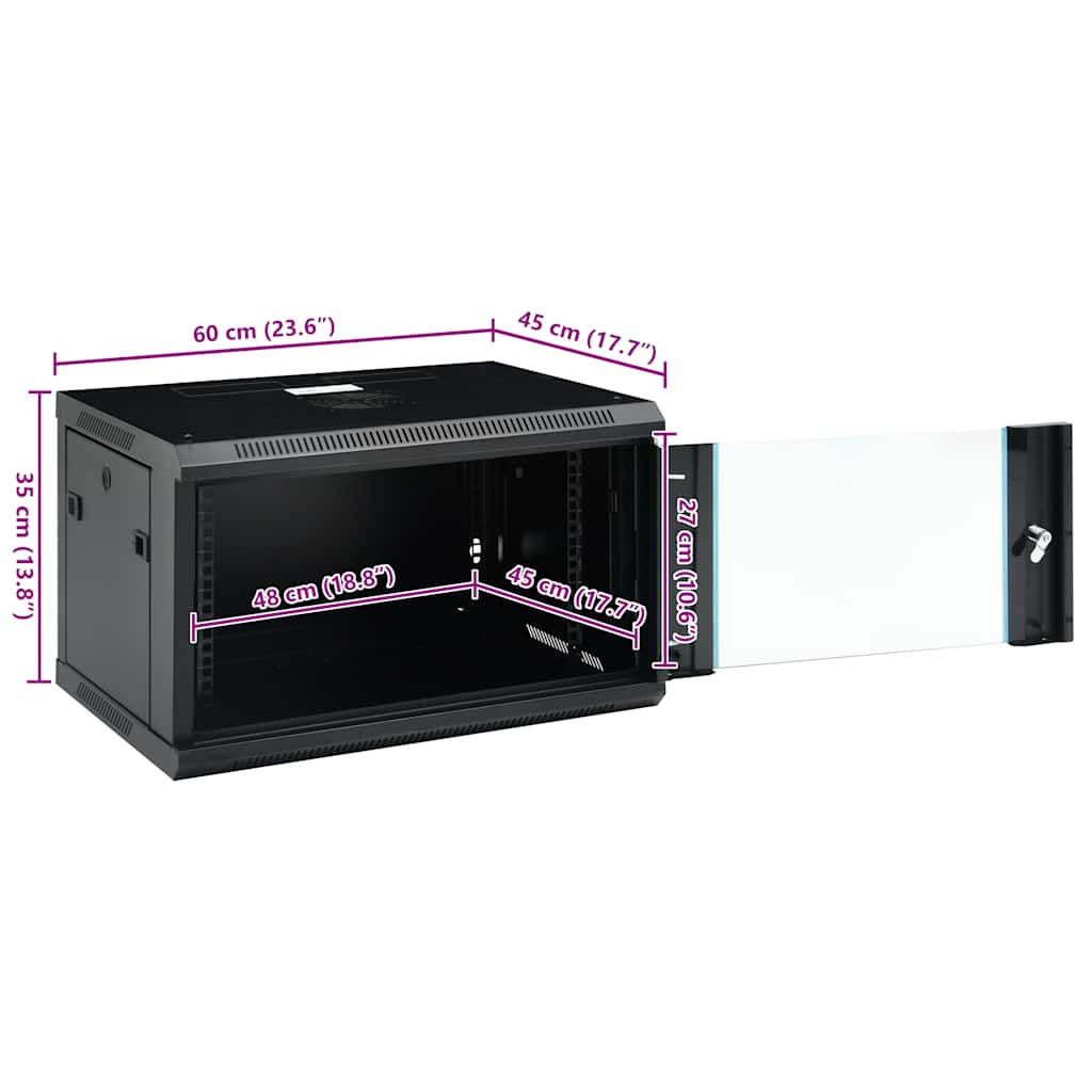 Καμπίνα Δικτύου Επιτοίχια 6U 19'' IP20 600x450x350 χιλ. - PAKOBAZAAR