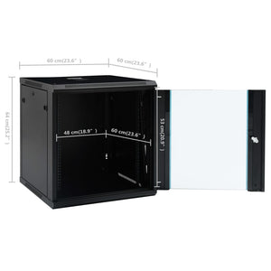 Καμπίνα Δικτύου Επιτοίχια 12U 19'' IP20 600 x 600 x 640 χιλ. - PAKOBAZAAR
