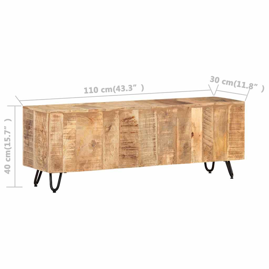 Έπιπλο Τηλεόρασης 110 x 30 x 40 εκ. από Μασίφ Ξύλο Μάνγκο