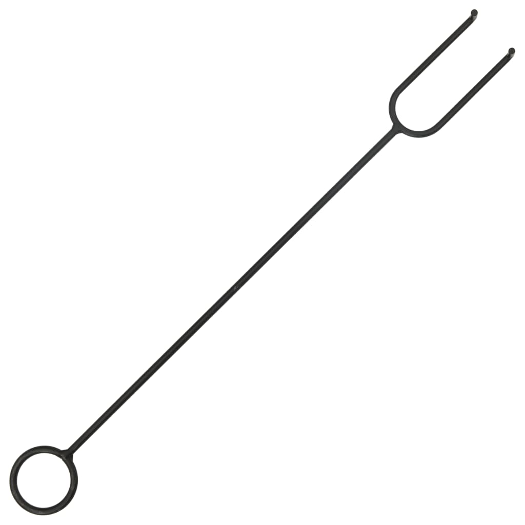 Τζάκι Εξωτερικού Χώρου XXL 76 εκ. Ατσάλινο με Σκαλιστήρι