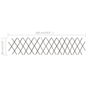 Καφασωτό Φράχτης 5 τεμ. 180 x 30 εκ. από Ιτιά - Pakobazaar