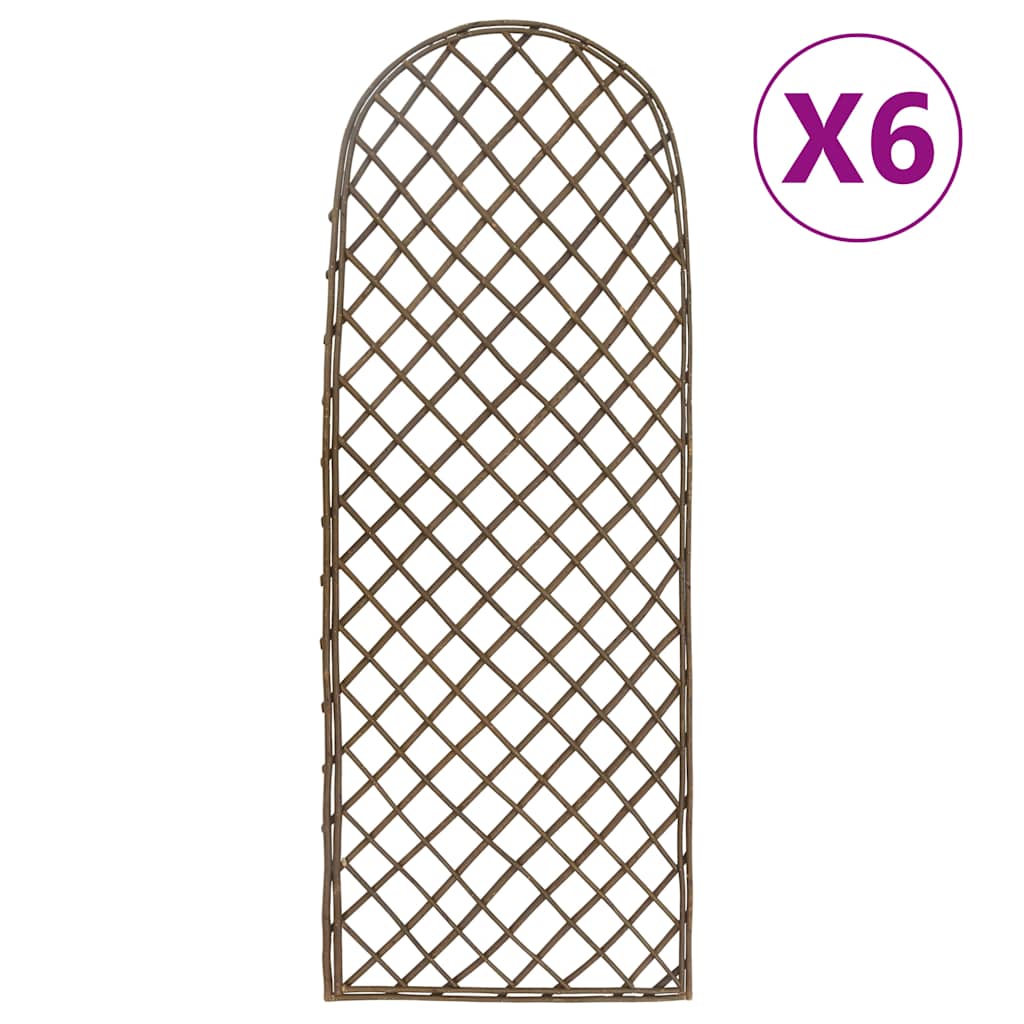 Καφασωτά Κήπου 6 τεμ. 45 x 120 εκ. από Ξύλο Ιτιάς