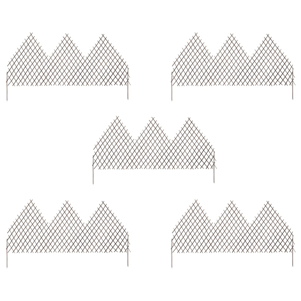 Καφασωτό Φράχτης 5 τεμ. 170 x 105 εκ. από Ιτιά