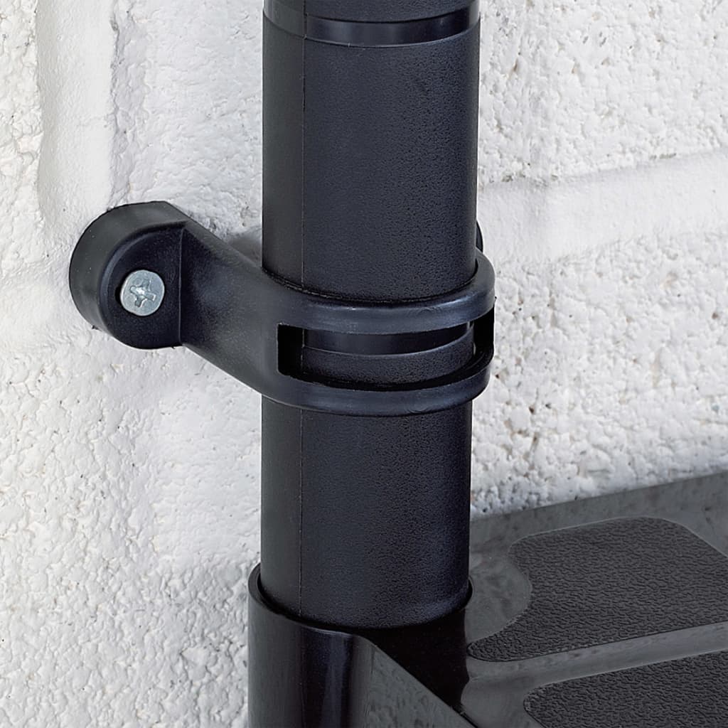 Ραφιέρα Αποθήκευσης 4 Επιπέδων Μαύρη 61x30,5x130 εκ. Πλαστική - PAKOBAZAAR