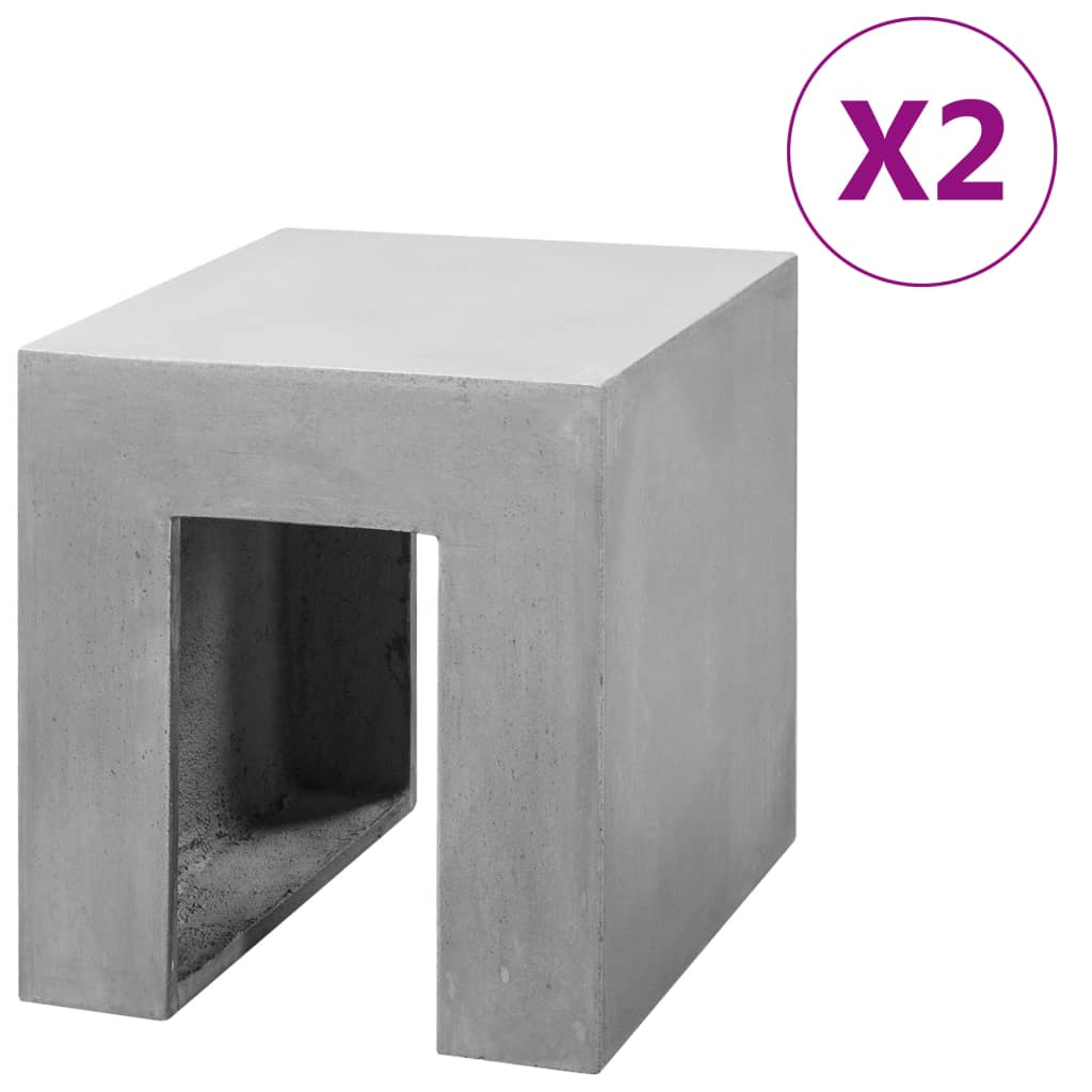 Σκαμπό 2 τεμ. 35 x 40 x 40 εκ. από Σκυρόδεμα
