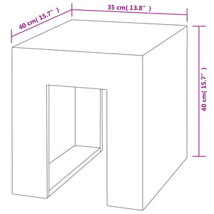 Σκαμπό 2 τεμ. 35 x 40 x 40 εκ. από Σκυρόδεμα
