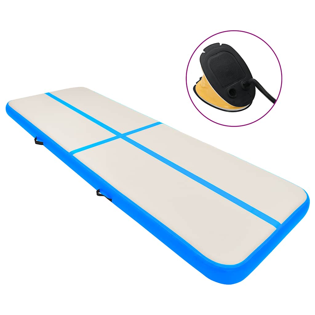 Στρώμα Ενόργανης Φουσκωτό Μπλε 300 x 100 x 15 εκ. PVC με Τρόμπα